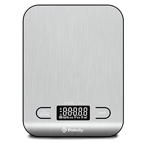 Etekcity Food Nutrition Kitchen Scale, Digital Grams and Ounces for Weight Loss, Baking, Cooking, Keto and Meal Prep, Large, 304 Stainless Steel
